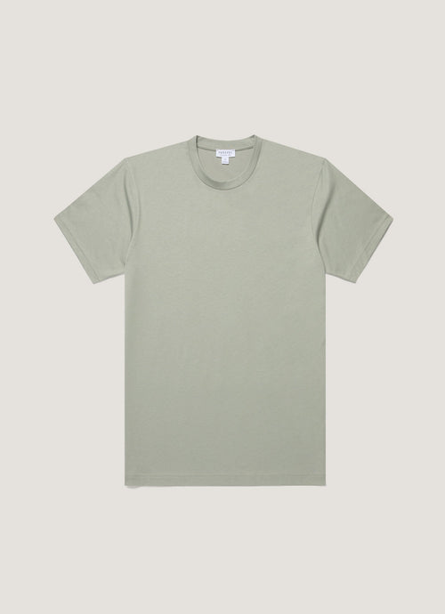 Mens Riviera Midweight Tshirt In Pastel Green Mtsh0007S Gnii