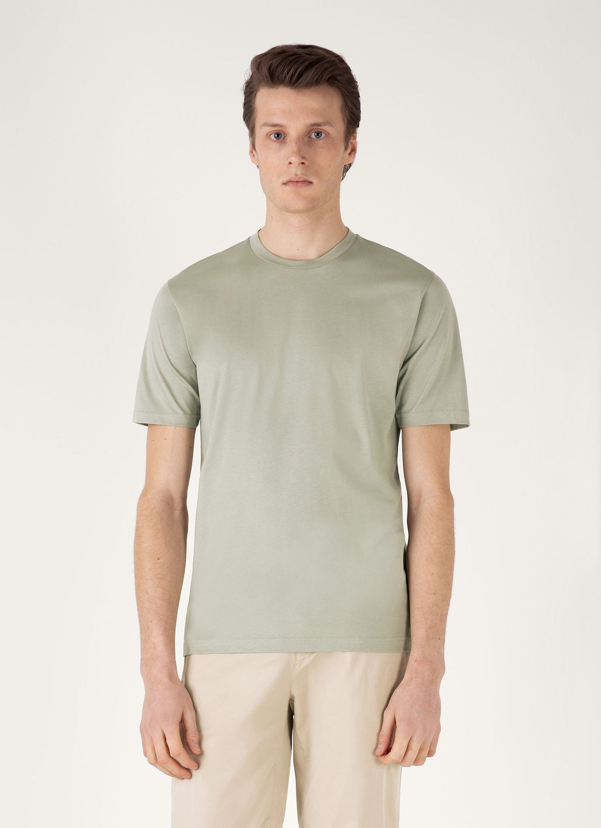 Mens Riviera Midweight Tshirt In Pastel Green Mtsh0007S Gnii