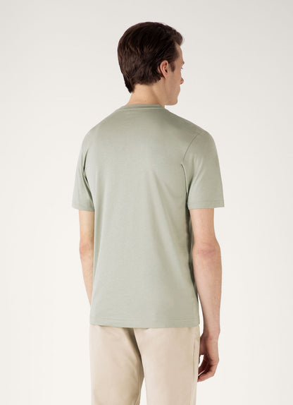 Mens Riviera Midweight Tshirt In Pastel Green Mtsh0007S Gnii