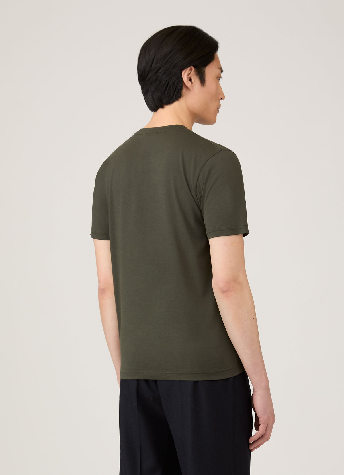 Mens Riviera Midweight Tshirt In Dark Green Mtsh0007S Gnin