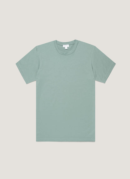 Mens Riviera Midweight Tshirt In Steel Green Mtsh0007S Gniu
