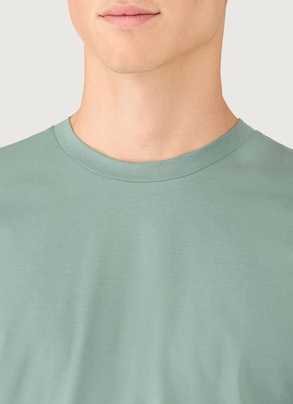 Mens Riviera Midweight Tshirt In Steel Green Mtsh0007S Gniu