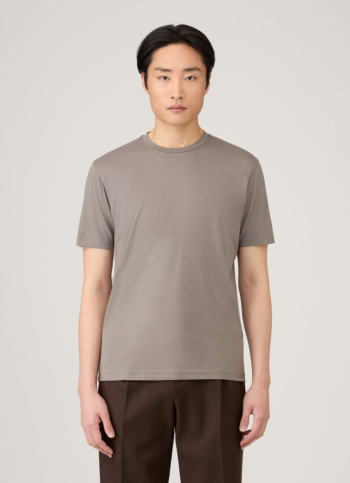 Mens Riviera Midweight Tshirt In Iron Grey Mtsh0007S Gyfe