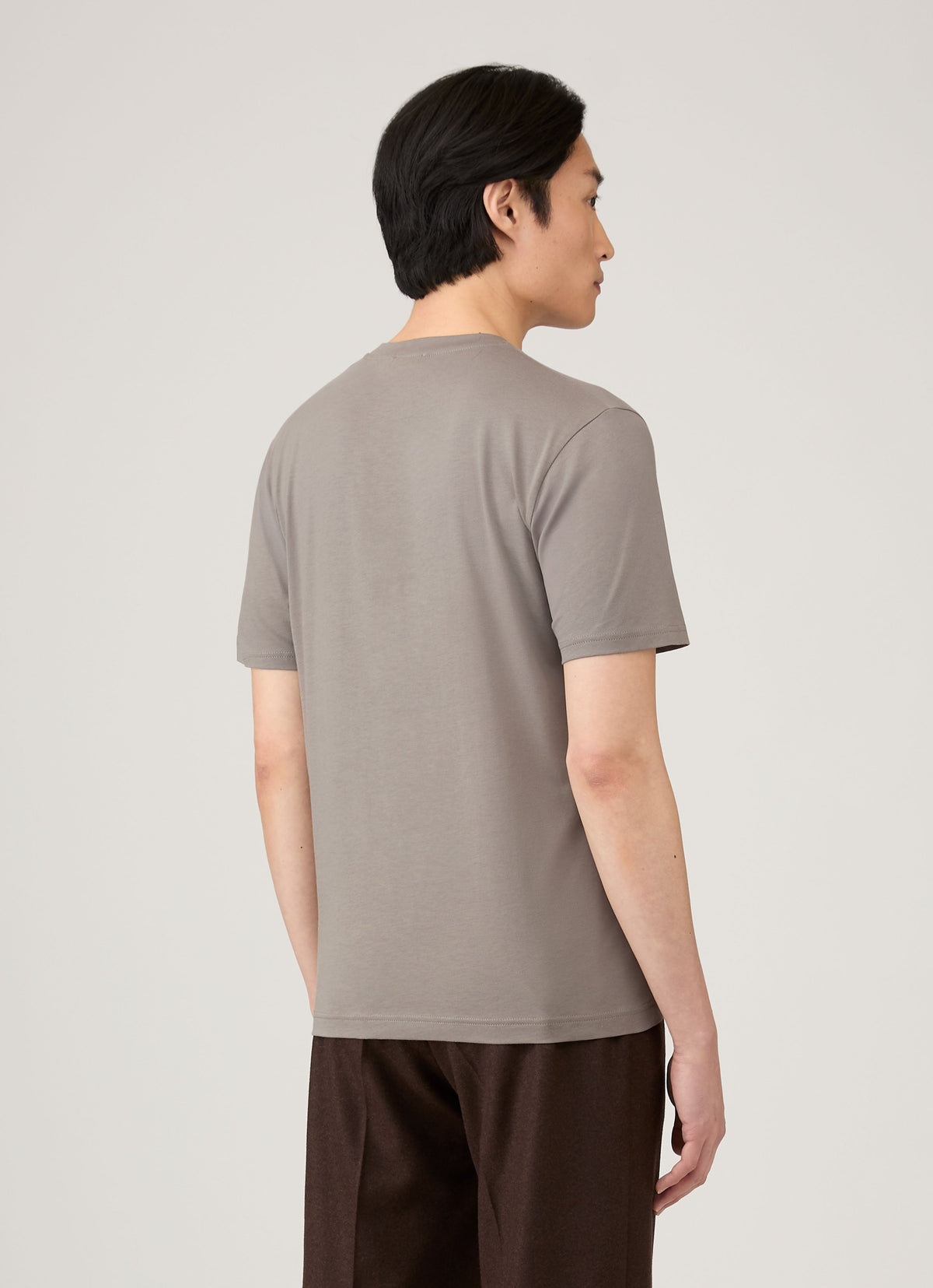 Mens Riviera Midweight Tshirt In Iron Grey Mtsh0007S Gyfe