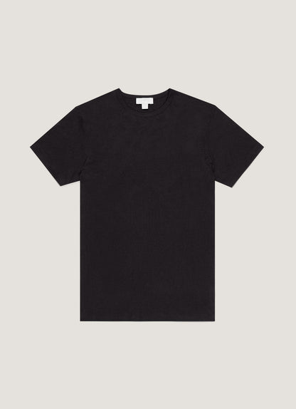 Mens Sea Island Cotton Tshirt Black Mtsh0063
