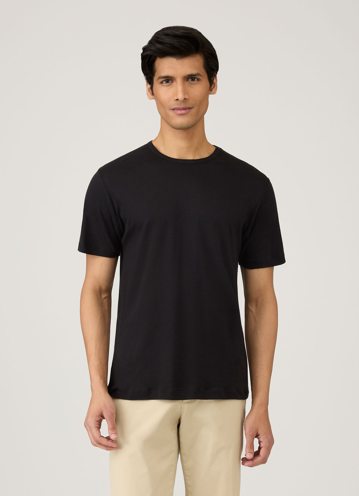 Mens Sea Island Cotton Tshirt Black Mtsh0063