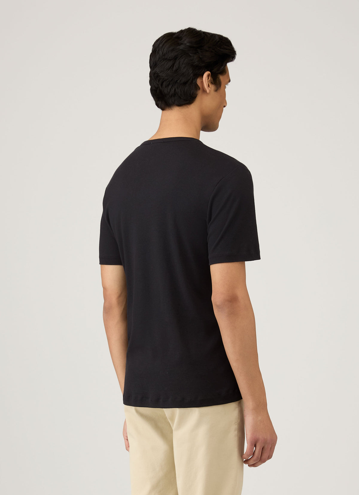Mens Sea Island Cotton Tshirt Black Mtsh0063