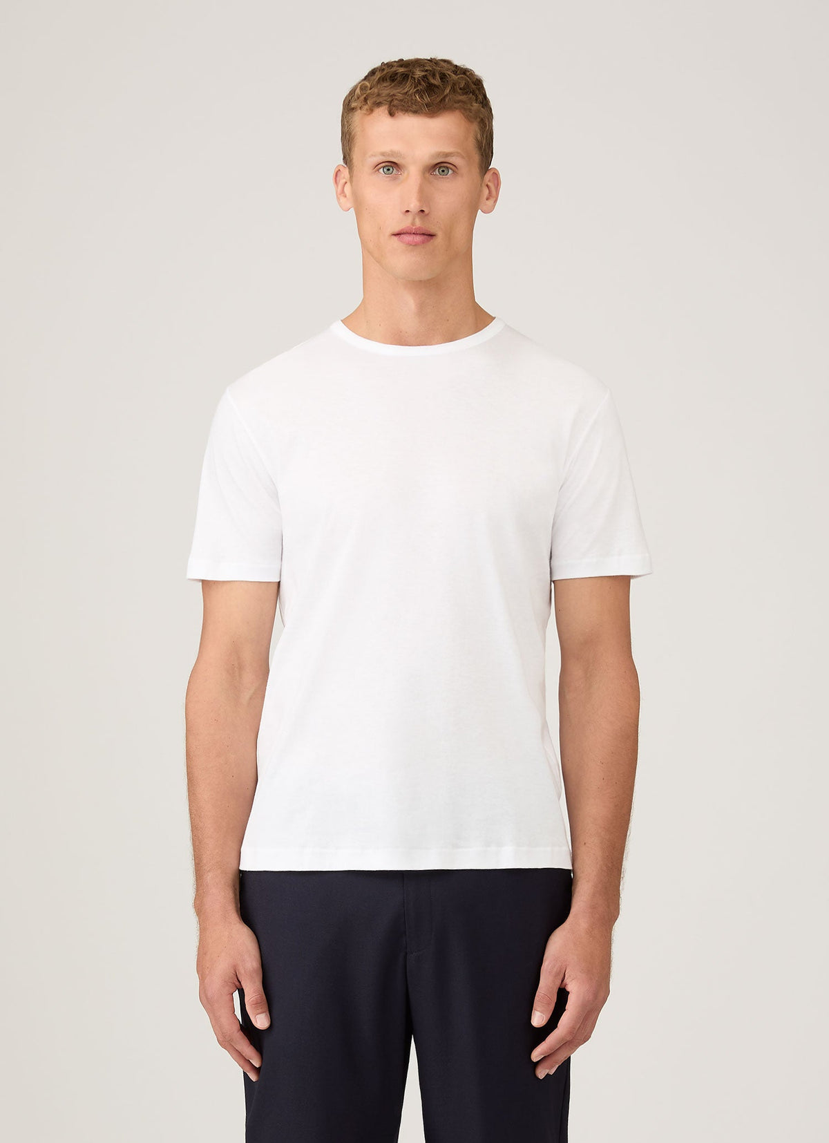 Mens Sea Island Cotton Tshirt White Mtsh0063