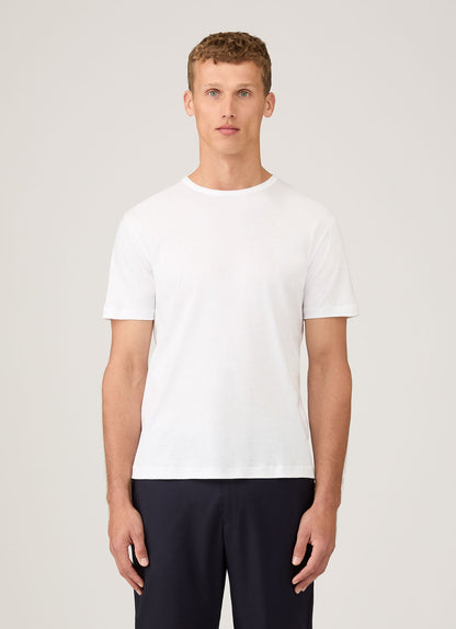 Mens Sea Island Cotton Tshirt White Mtsh0063