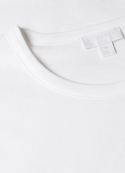Mens Sea Island Cotton Tshirt White Mtsh0063