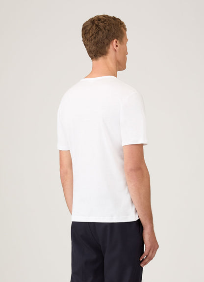 Mens Sea Island Cotton Tshirt White Mtsh0063