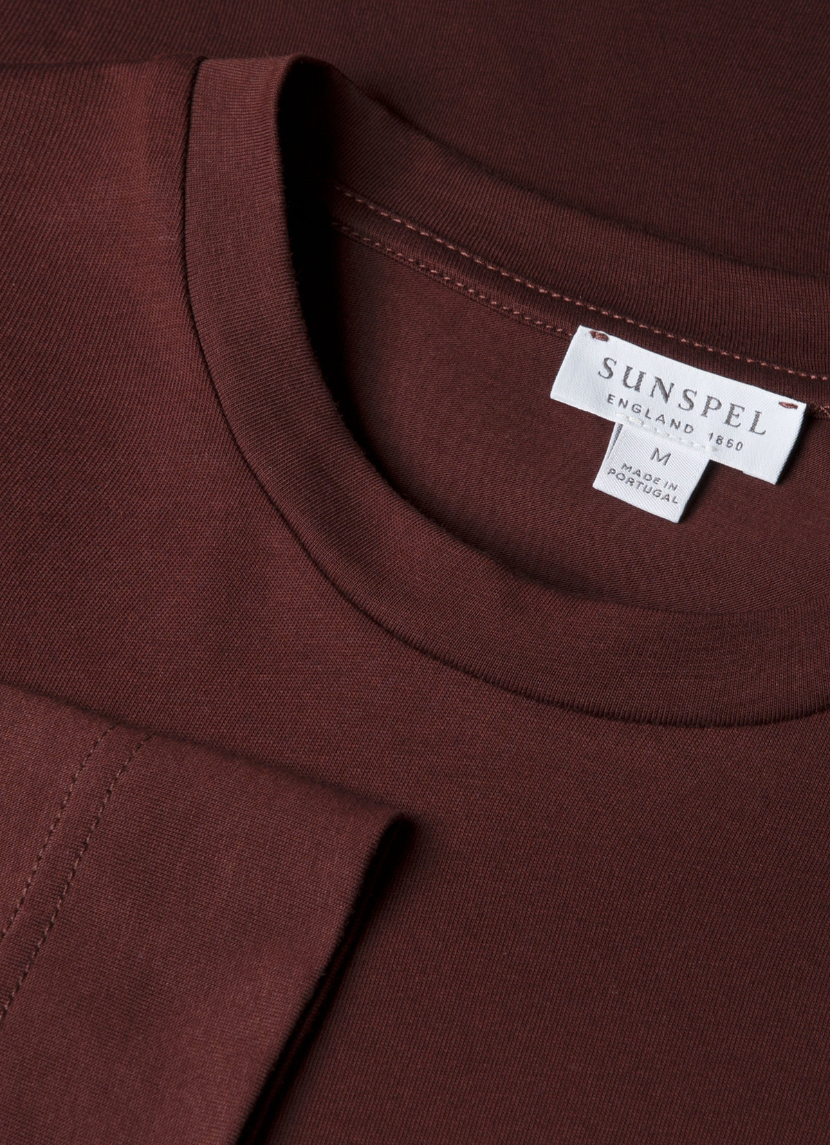 Mens Long Sleeve Riviera Midweight Tshirt In Bakelite Mtsh0136S Rdel