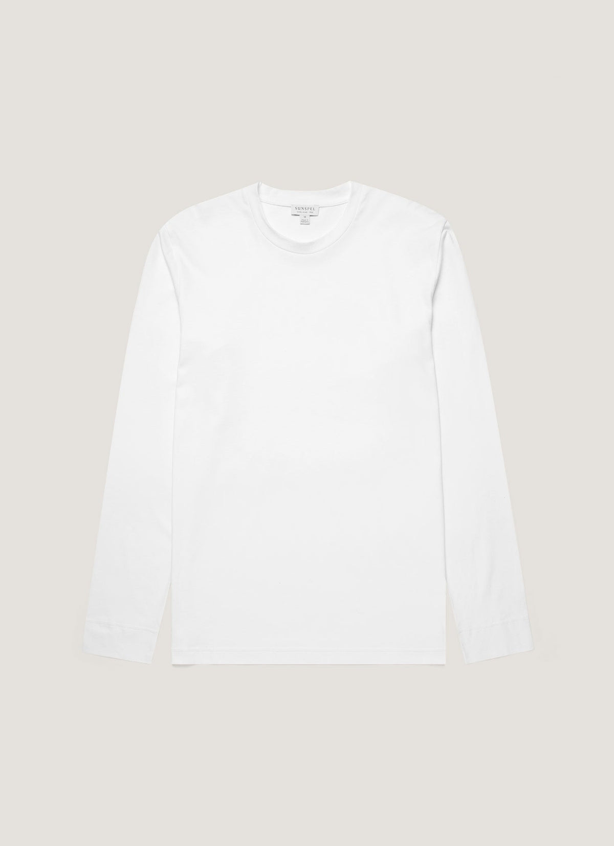 Mens Long Sleeve Riviera T Shirt In White