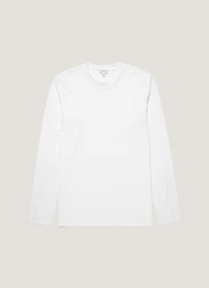 Mens Long Sleeve Riviera T Shirt In White