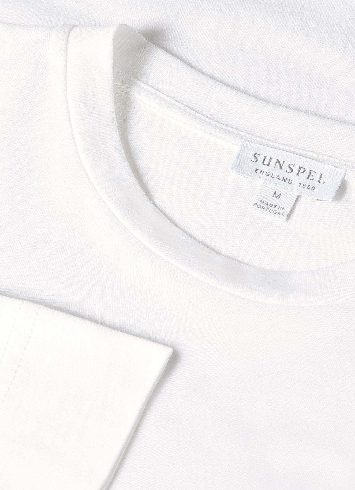Mens Long Sleeve Riviera T Shirt In White