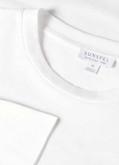 Mens Long Sleeve Riviera T Shirt In White