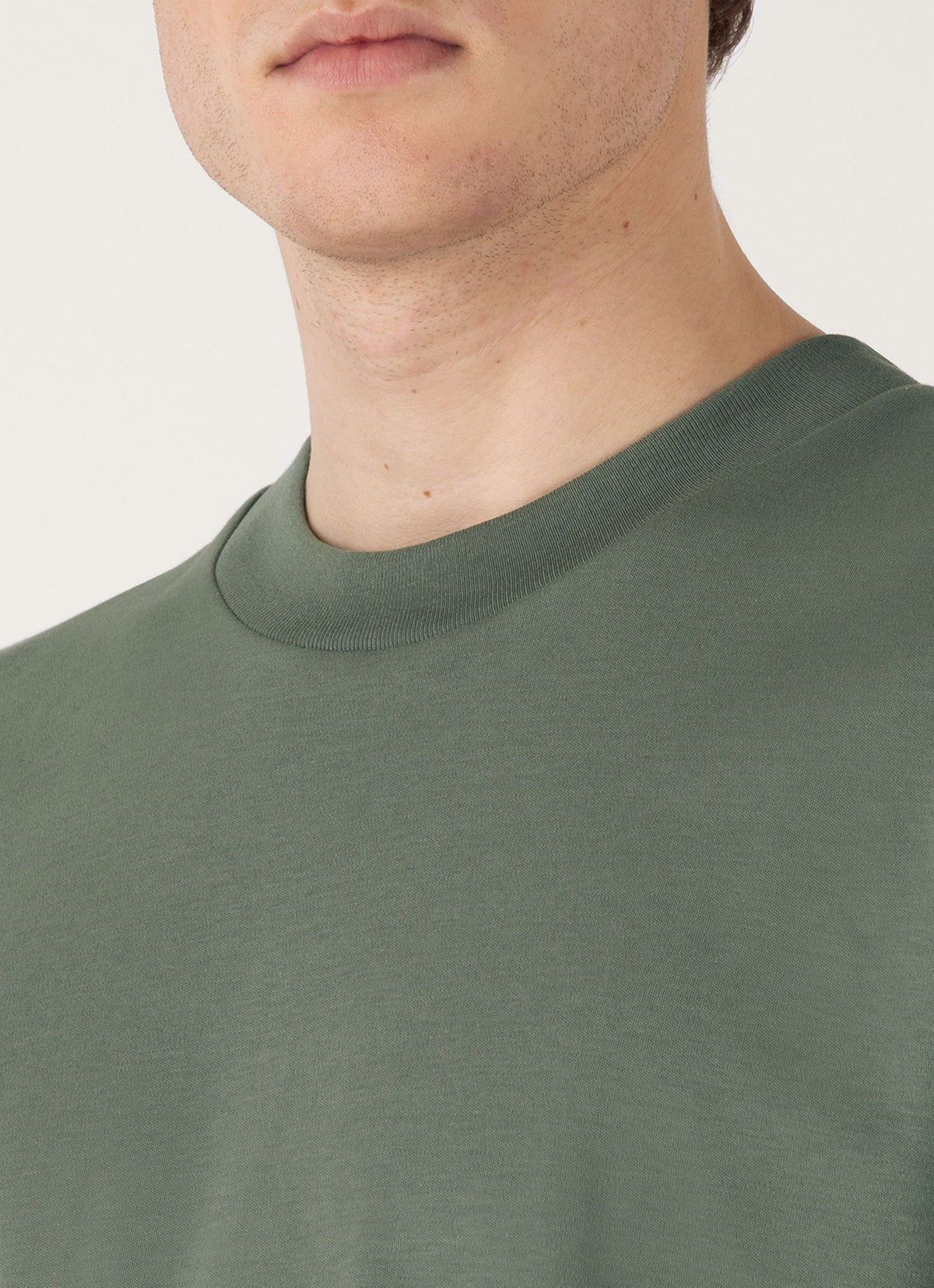 Mens Relaxed Fit Heavyweight Tshirt In Dusk Green Mtsh0181 Gnij
