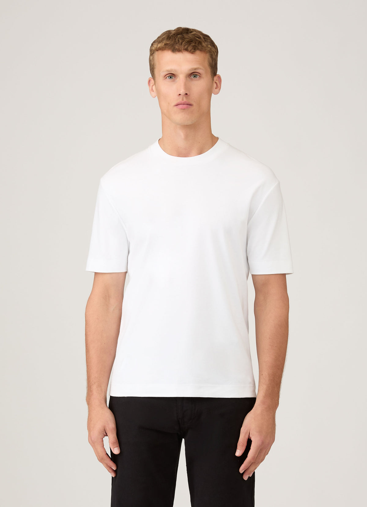 Mens Relaxed Fit Heavyweight Tshirt In White Mtsh0181 Whaa