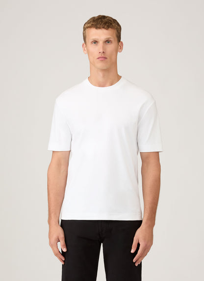 Mens Relaxed Fit Heavyweight Tshirt In White Mtsh0181 Whaa