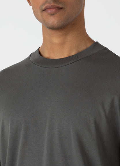 Mens Long Sleeve Heavyweight Tshirt In Drill Green Mtsh0182 Gnhv