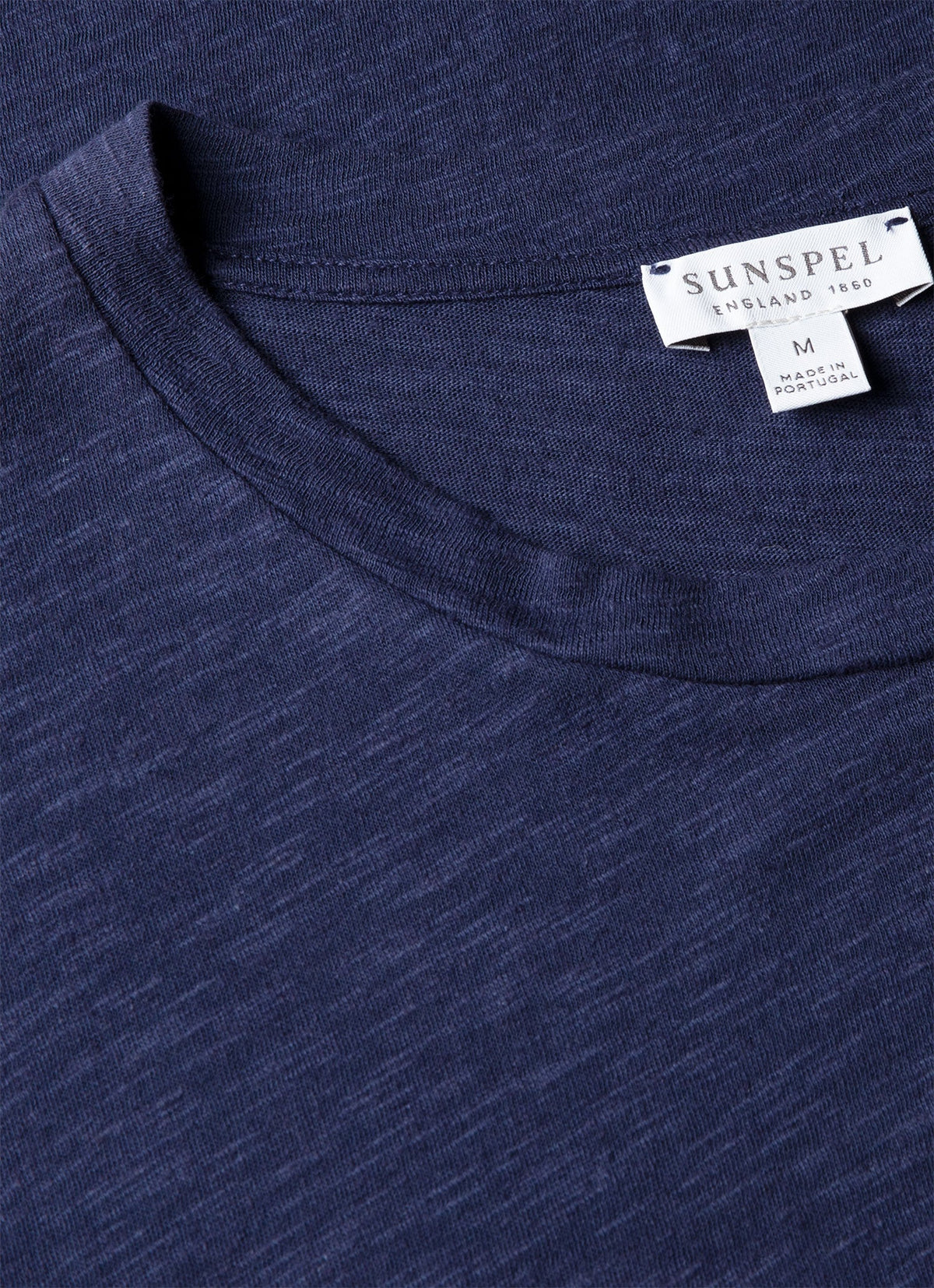 Mens Cotton Linen Tshirt In Ink Blue Mtsh0192 Buwx