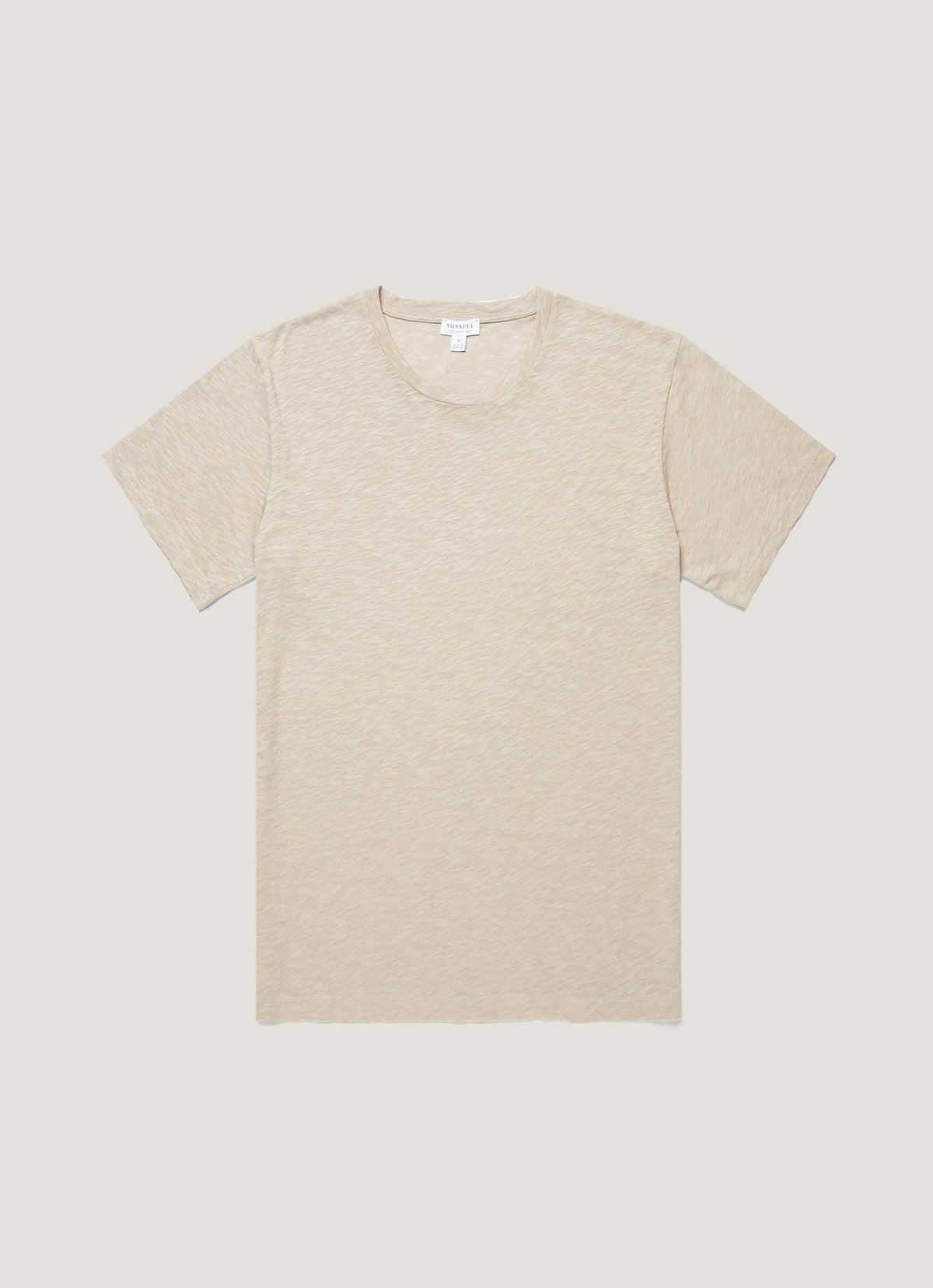 Mens Cotton Linen Tshirt In Ash Mtsh0192 Gyfi