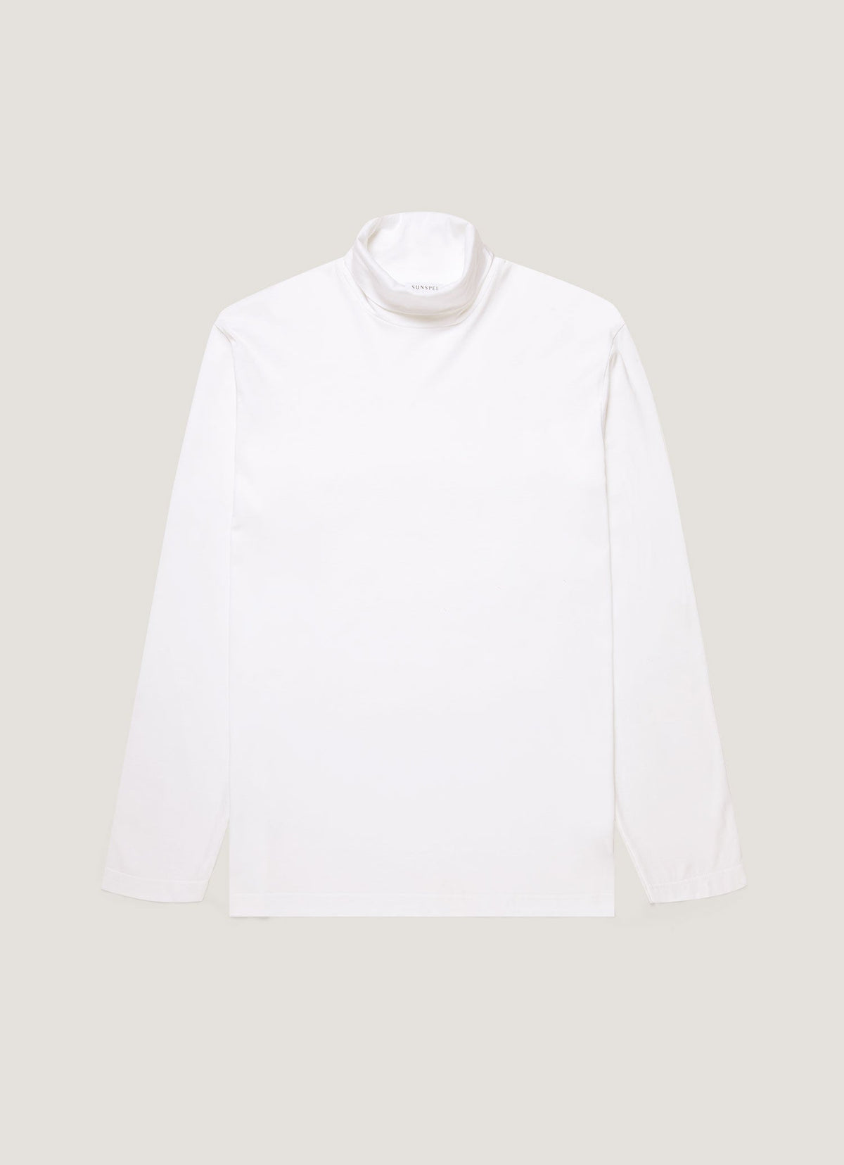 Mens Roll Neck Heavyweight Tshirt In White Mtsh0196 Whaa