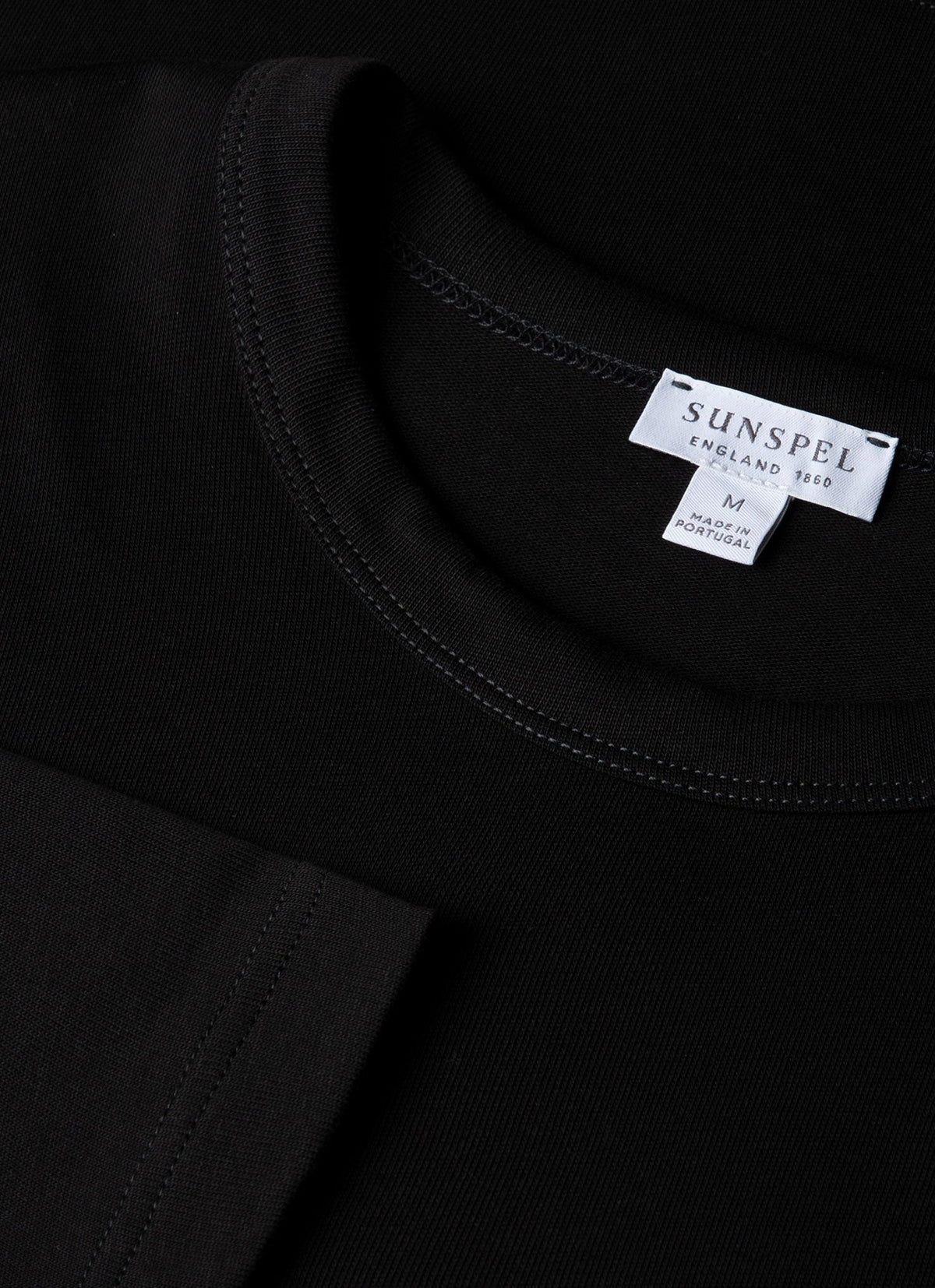 Mens Long Sleeve Heavyweight Jersey Tshirt In Black Mtsh0206 Bkaa