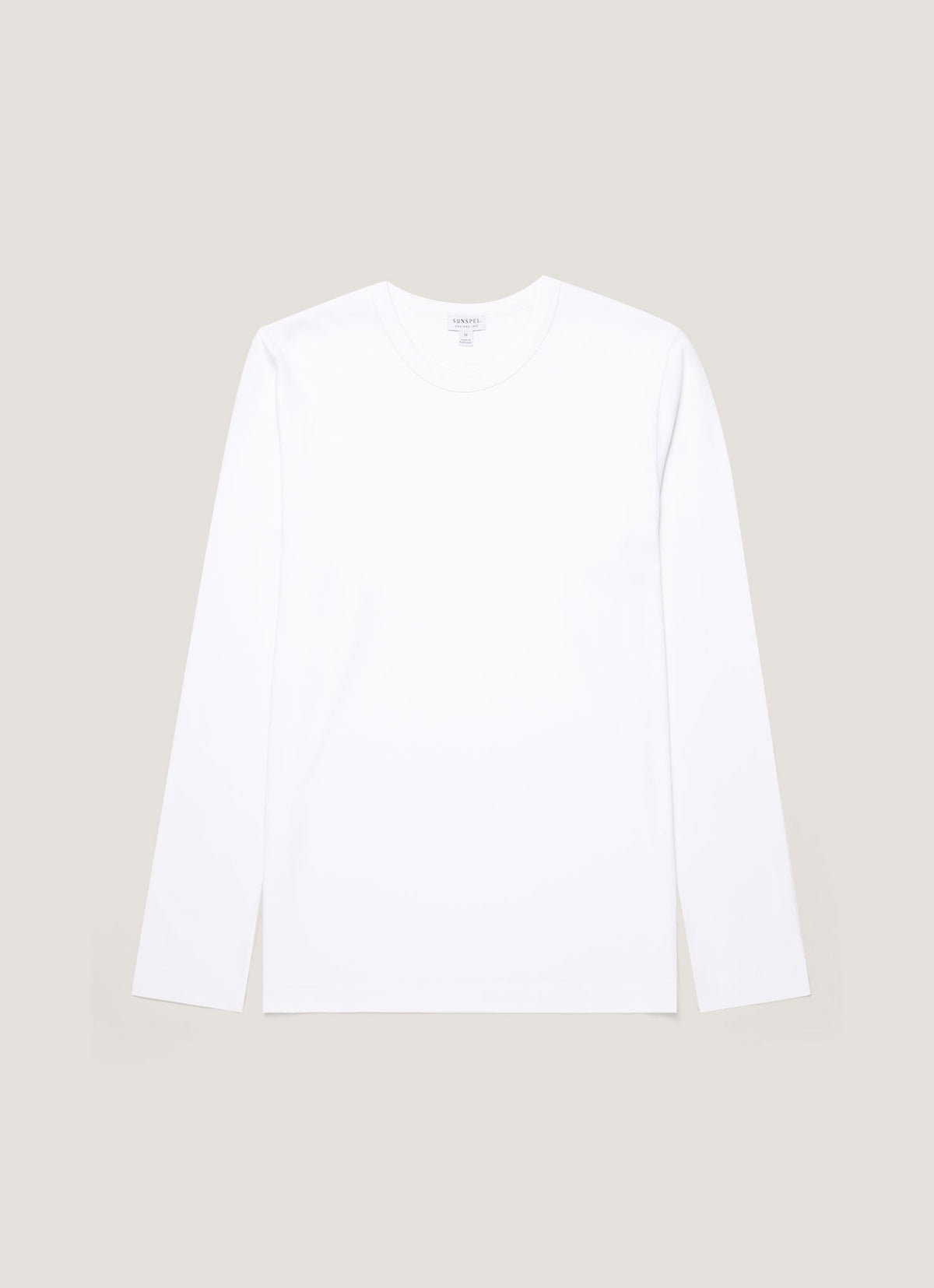 Mens Long Sleeve Heavyweight Jersey Tshirt In White Mtsh0206 Whaa