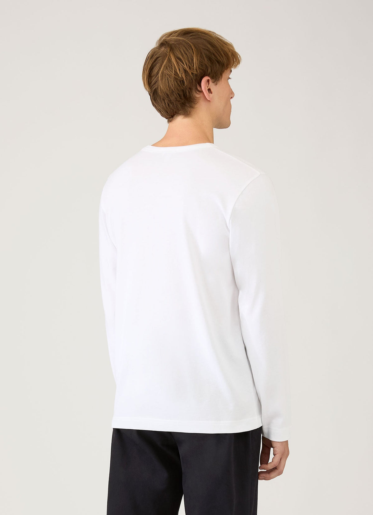 Mens Long Sleeve Heavyweight Jersey Tshirt In White Mtsh0206 Whaa