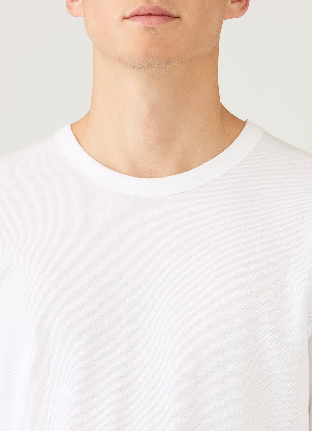 Mens Long Sleeve Heavyweight Jersey Tshirt In White Mtsh0206 Whaa