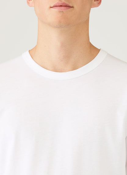 Mens Long Sleeve Heavyweight Jersey Tshirt In White Mtsh0206 Whaa
