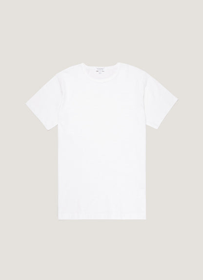 Q14 Cellular Crew Neck T Shirt White