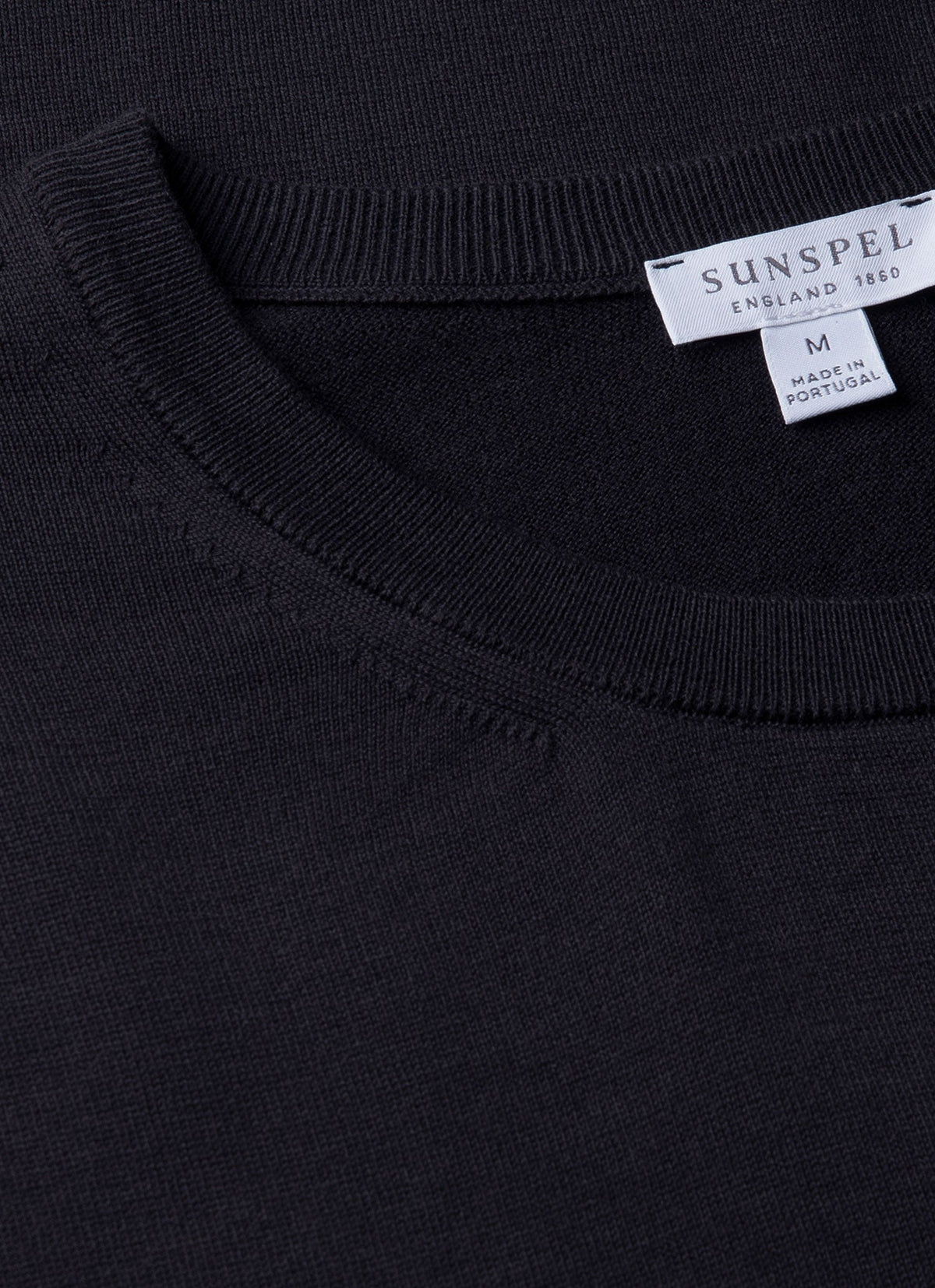 Mens Sea Island Cotton Knit Tshirt In Light Navy Mtsh8278 Buaf