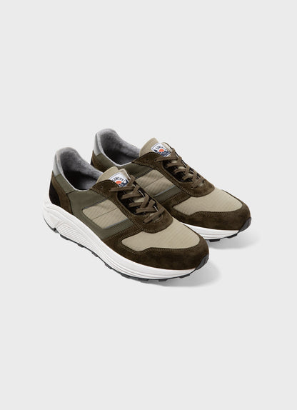 Mens Nigel Cabourn Sneaker In Army Green Ncmftw9439 Gnhj