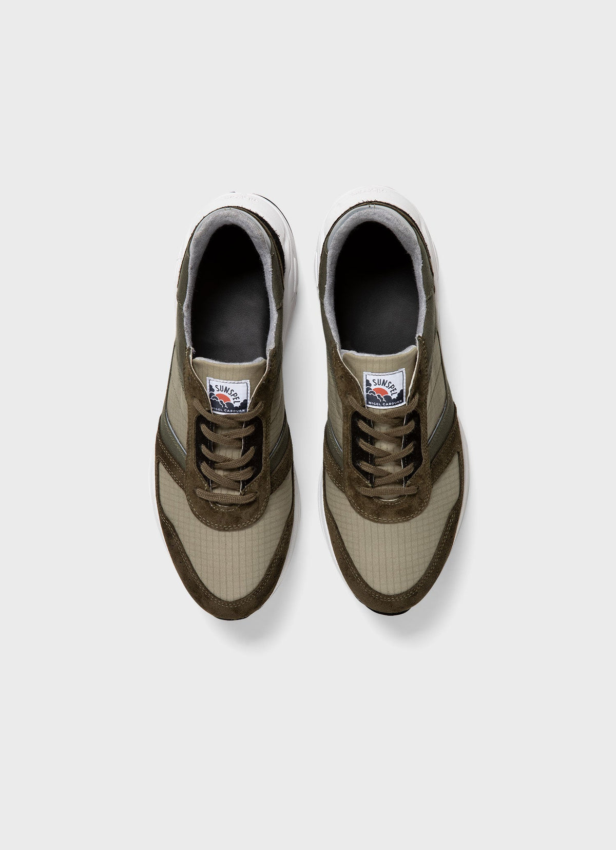 Mens Nigel Cabourn Sneaker In Army Green Ncmftw9439 Gnhj