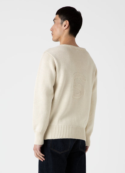 Mens Nigel Cabourn Wide Neck Crew In Ecru Ncmjum8262 Whcr
