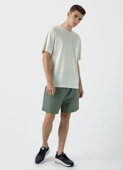 Mens Nigel Cabourn Tshirt In Stone White Ncmtsh0171 Whhm