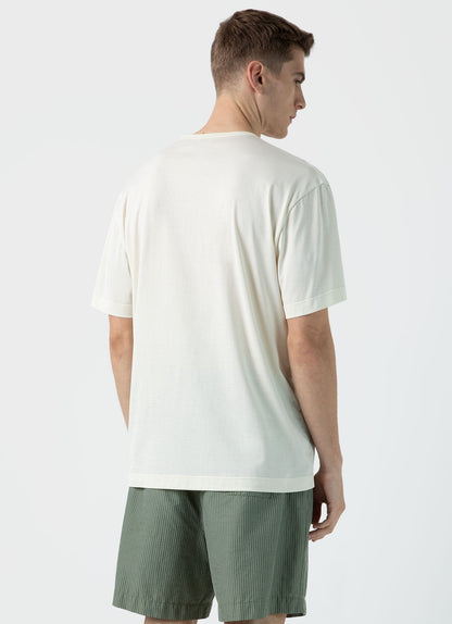 Mens Nigel Cabourn Tshirt In Stone White Ncmtsh0171 Whhm