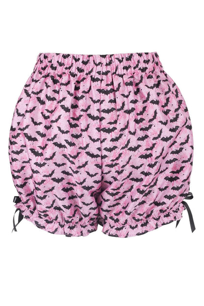Black/Pink Bats Crepe Bloomers