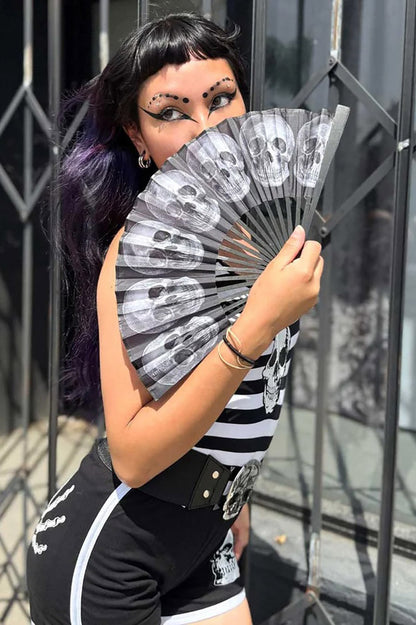 Anatomical Skull Fabric Fan