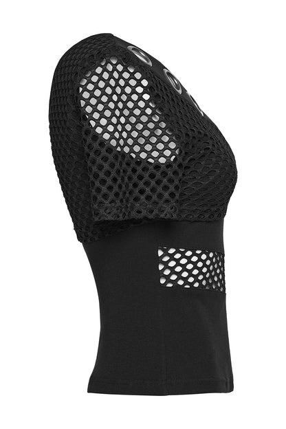 Absinthe Cotton Fishnet Top