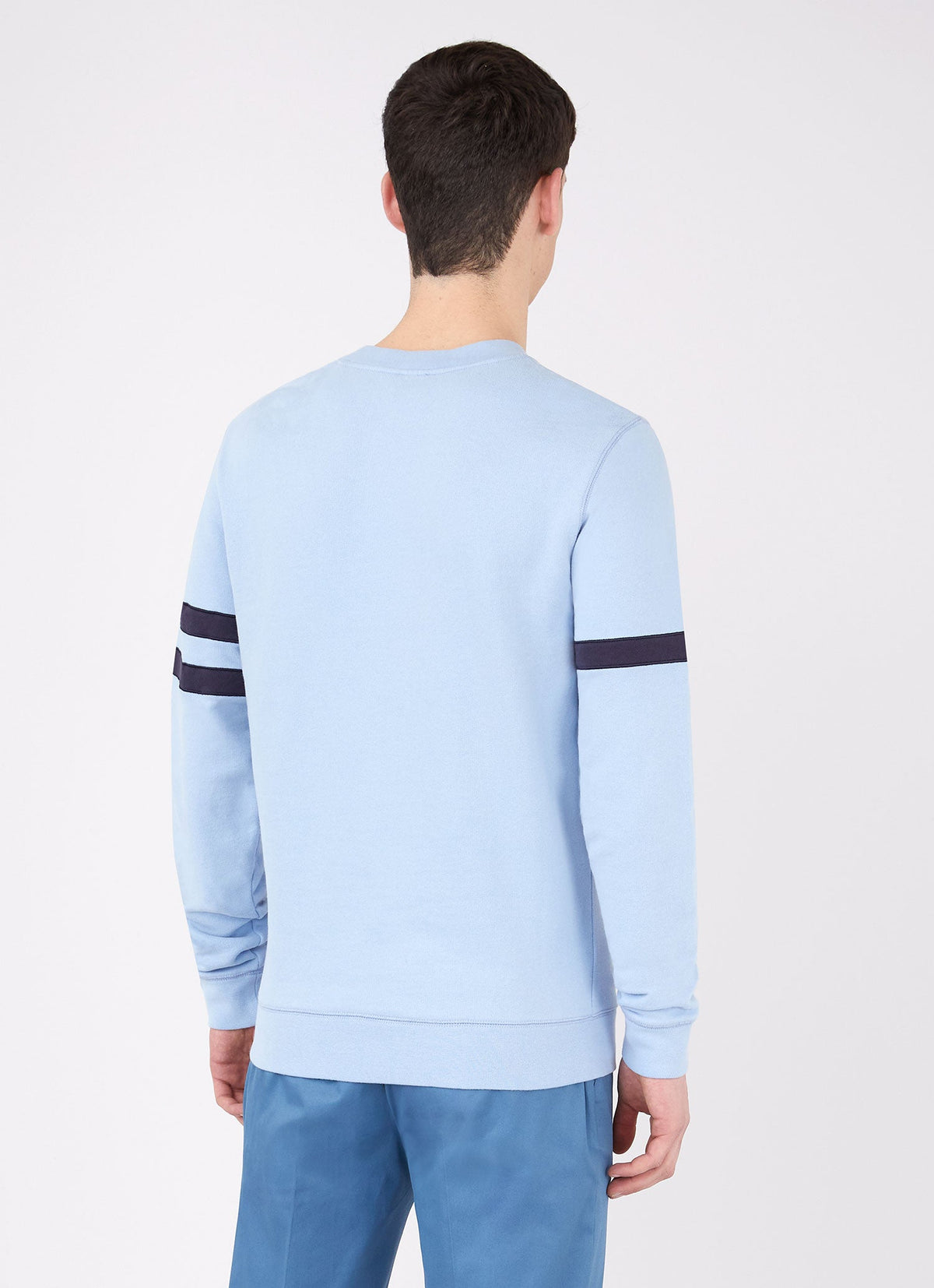 Mens Paul Weller College Sweatshirt In Cambridge Blue