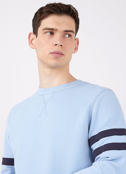 Mens Paul Weller College Sweatshirt In Cambridge Blue