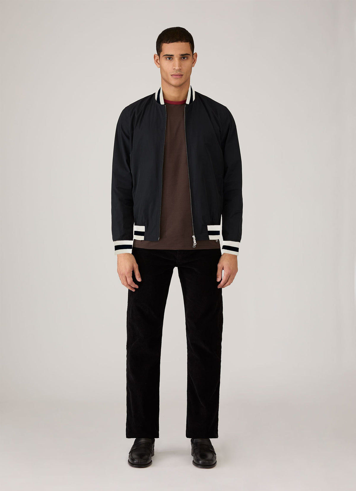 Mens Paul Weller Corduroy Trouser In Black Pwmtrs3132 Bkaa