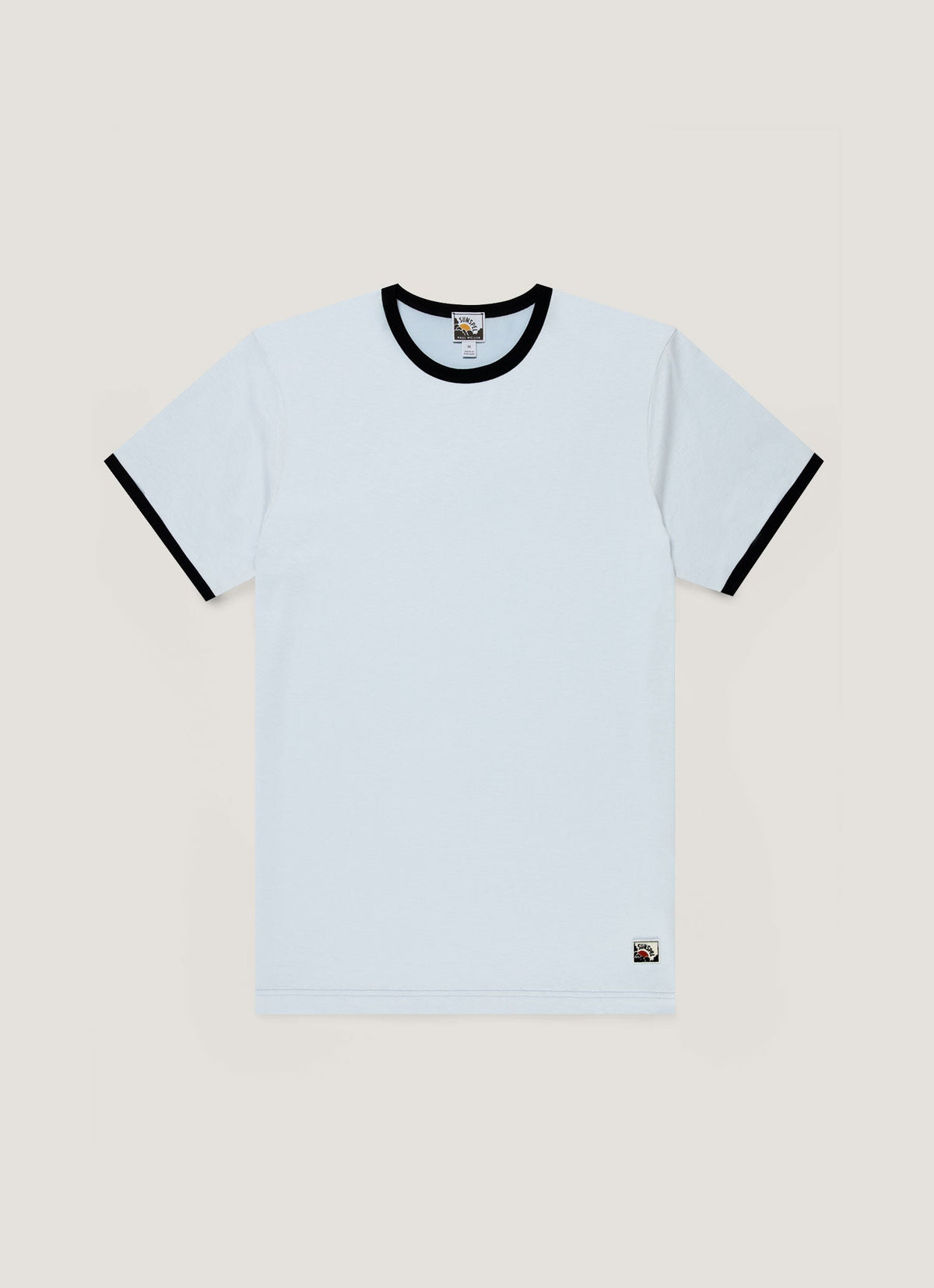 Mens Paul Weller Ringer Tshirt In Ice Blue Pwmtsh0135 Buxa
