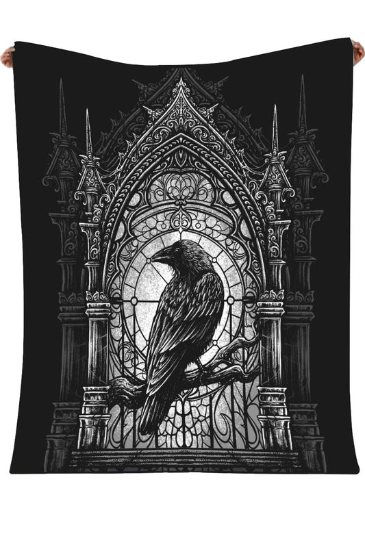 Cathedral Crow Throw Blanket
