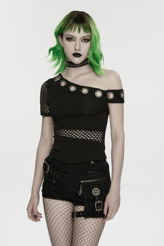 Absinthe Cotton Fishnet Top