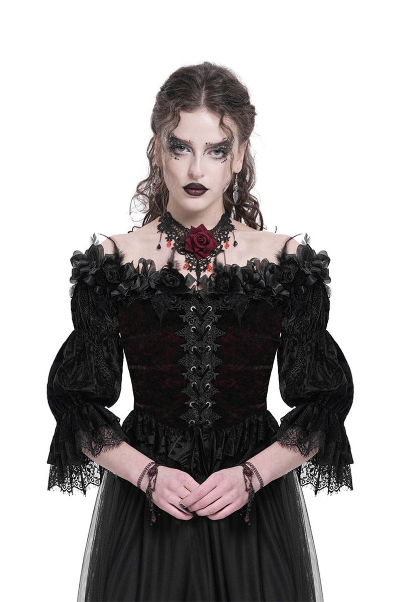 Bloodrose Off the Shoulder Blouse