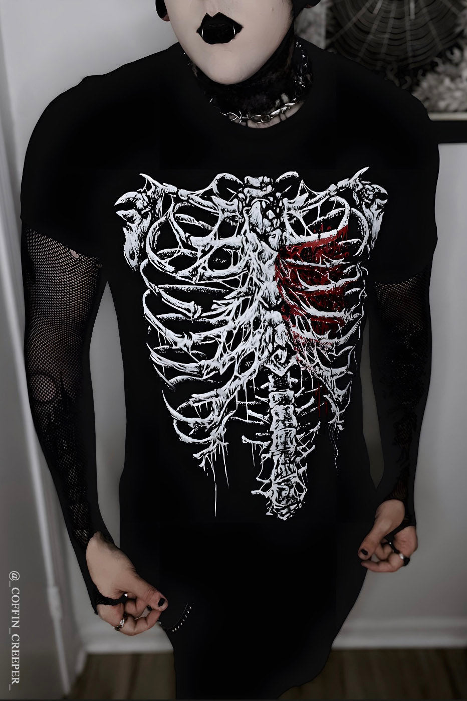 Bleeding Heart Skeleton T-shirt